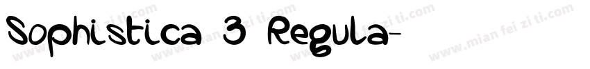 Sophistica 3 Regula字体转换